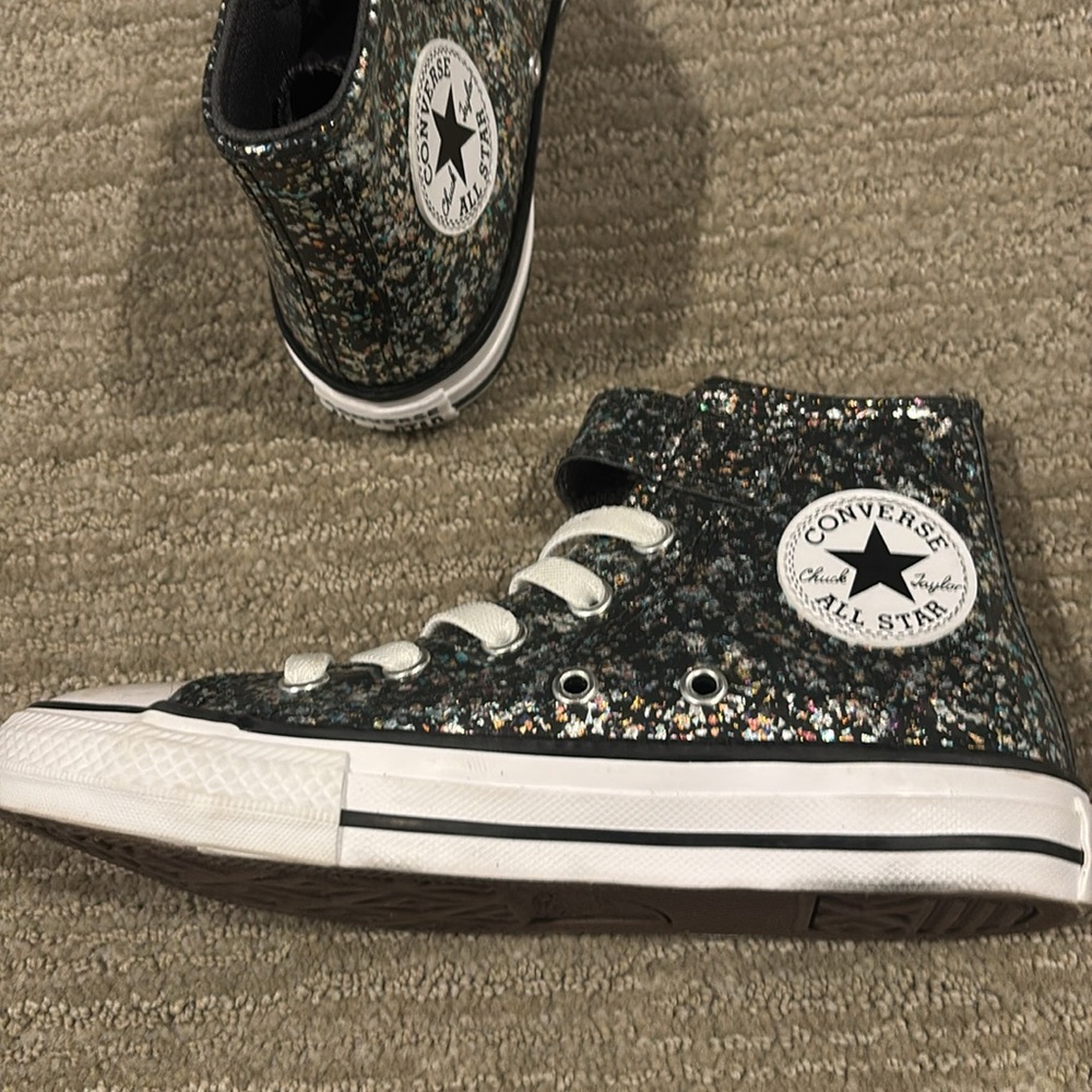 Brand New Converse sparkle high tops - Picture 3 of 4